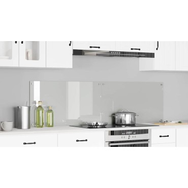 vidaXL Πλάτη κουζίνας 2 τεμ. Διαφανές 90 x 50 cm σκληρυμένο γυαλί