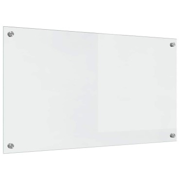 vidaXL Πλάτη κουζίνας 2 τεμ. Διαφανές 90 x 50 cm σκληρυμένο γυαλί
