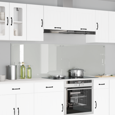 vidaXL Πλάτη κουζίνας 2 τμχ. Διαφανές 100 x 60 cm σκληρυμένο γυαλί