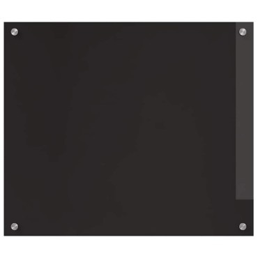 vidaXL Πλάτη κουζίνας 2 τμχ. Μαύρο 70 x 60 cm σκληρυμένο γυαλί