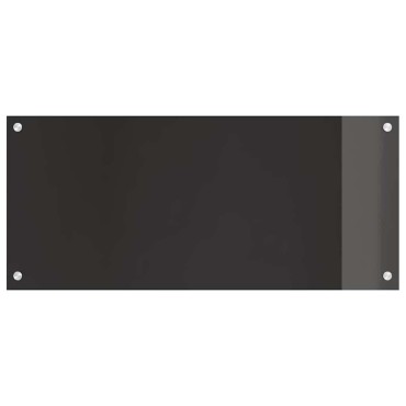 vidaXL Πλάτη κουζίνας 2 τμχ. Μαύρο 90 x 40 cm σκληρυμένο γυαλί