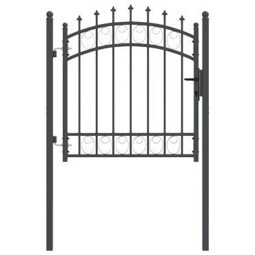 vidaXL Πύλη Φράχτη με Ακίδες EMMEN 100 x 100 cm