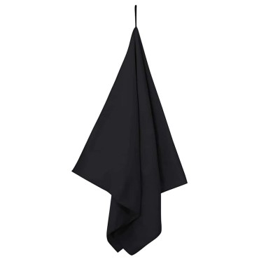 vidaXL Αθλητικές Πετσέτες 2 τμχ. Μαύρο 140 x 70 εκ