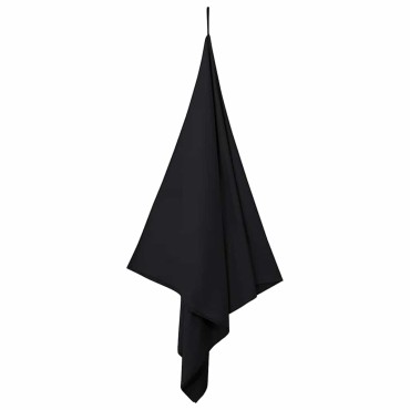 vidaXL Αθλητικές Πετσέτες 2 τμχ. Μαύρο 180 x 90 cm