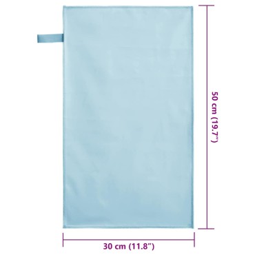 vidaXL Αθλητικές Πετσέτες 2 τμχ. Μπλε 50 x 30 cm