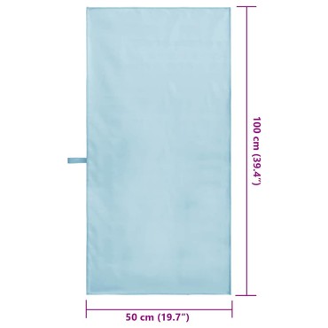 vidaXL Αθλητικές Πετσέτες 2 τμχ. Μπλε 100 x 50 cm