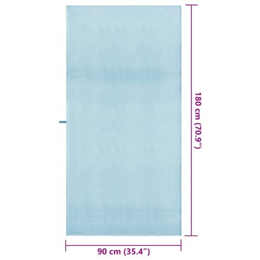 vidaXL Αθλητικές Πετσέτες 2 τμχ. Μπλε 180 x 90 cm