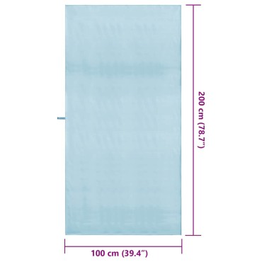 vidaXL Αθλητικές Πετσέτες 2 τμχ. Μπλε 200 x 100 cm