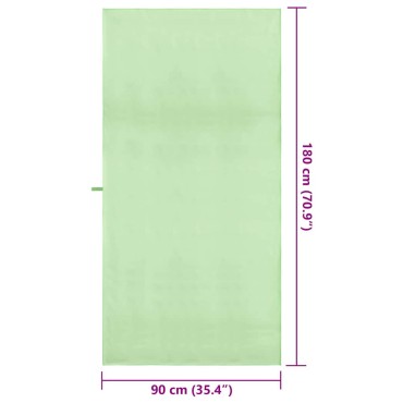 vidaXL Αθλητικές Πετσέτες 2 τμχ. Πράσινο 180 x 90 cm