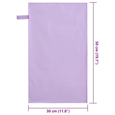 vidaXL Αθλητικές Πετσέτες 2 τμχ. Μοβ 50 x 30 cm