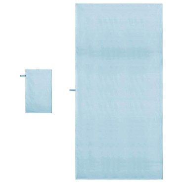 vidaXL Σύνολο πετσέτας αθλητισμού 2 τεμ. Μπλε 50 x 30 cm, 200 x 100 cm