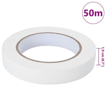 vidaXL Ταινίες Μάσκας για Ζωγράφους 12 τμχ. Λευκό 19mm x 50m Χαρτί