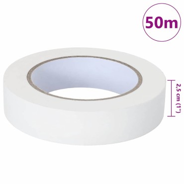 vidaXL Ταινίες Μάσκας για Ζωγράφους 6 pcs Λευκό 25mm x 50m Χαρτί