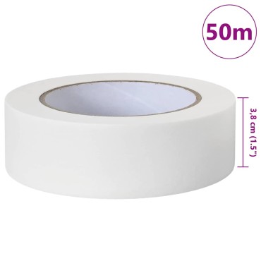 vidaXL Ταινίες Μάσκας για Ζωγράφους 50 τμχ. Λευκό 38mm x 50m Χαρτί