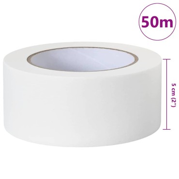 vidaXL Ταινίες Μάσκας για Ζωγράφους 24 τμχ. Λευκό 50mm x 50m Χαρτί