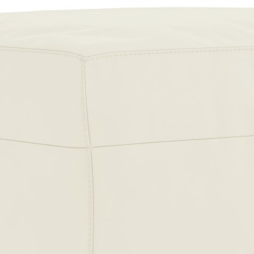 vidaXL Σετ Καναπέ 3 τεμ. Κρεμ Βελούδο 138x77x80cm  Διθέσιος Τριθέσιος