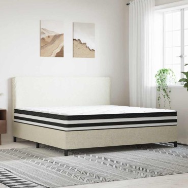 vidaXL Στρώμα με Pocket Springs Μεσαία Σκληρότητα 200x200cm 1 τεμ. - Διπλό