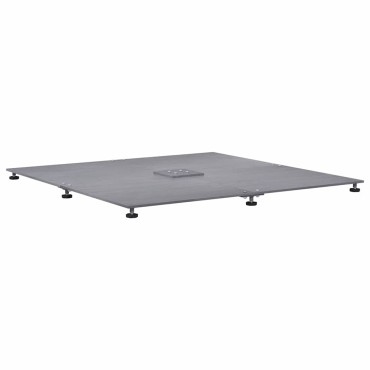 vidaXL Βάση ομπρέλας 52 kg Σκοτεινός γκρι ξύλινος σχεδιασμός Ατσάλι