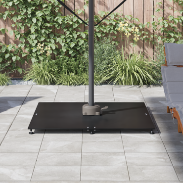 vidaXL Βάση ομπρέλας 52 kg Μαύρο Ατσάλι τετράγωνο Ρυθμιζόμενο