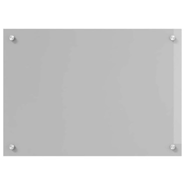 vidaXL Πλάτη κουζίνας 2 τμχ. Ανοιχτό γκρι 70 x 50 cm σκληρυμένο γυαλί