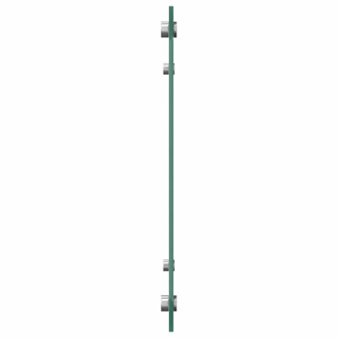 vidaXL Πλάτη κουζίνας 2 τμχ. Ανοιχτό γκρι 90 x 40 cm σκληρυμένο γυαλί