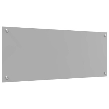 vidaXL Πλάτη κουζίνας 2 τμχ. Ανοιχτό γκρι 100 x 40 cm σκληρυμένο γυαλί