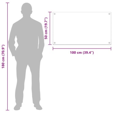 vidaXL Πλάτη κουζίνας 2 τμχ. Ανοιχτό γκρι 100 x 50 cm σκληρυμένο γυαλί