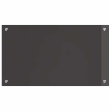 vidaXL Πλάτη κουζίνας 2 τμχ. Σκούρο Γκρι 70 x 40 cm σκληρυμένο γυαλί