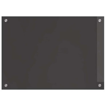 vidaXL Πλάτη κουζίνας 2 τμχ. Σκούρο Γκρι 70 x 50 cm σκληρυμένο γυαλί