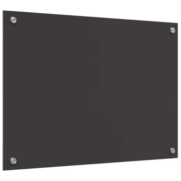 vidaXL Πλάτη κουζίνας 2 τμχ. Σκούρο Γκρι 70 x 50 cm σκληρυμένο γυαλί