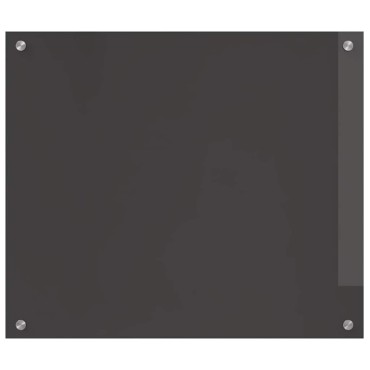 vidaXL Πλάτη κουζίνας 2 τμχ. Σκούρο Γκρι 70 x 60 cm σκληρυμένο γυαλί