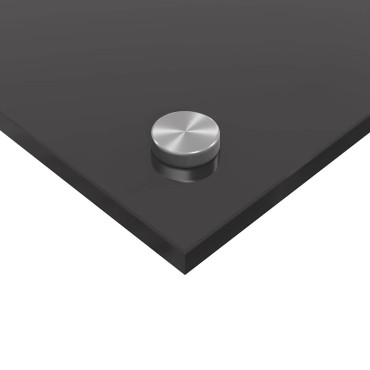 vidaXL Πλάτη κουζίνας 2 τμχ. Σκούρο Γκρι 80 x 60 cm σκληρυμένο γυαλί