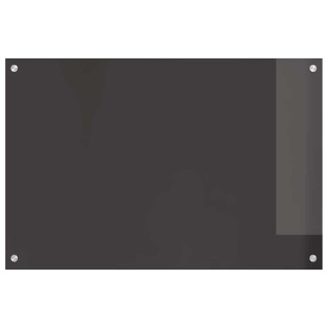 vidaXL Πλάτη κουζίνας 2 τμχ. Σκούρο Γκρι 90 x 60 cm σκληρυμένο γυαλί