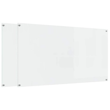 vidaXL Πλάτη κουζίνας 2 τμχ. Διαφανές 110 x 60 cm σκληρυμένο γυαλί
