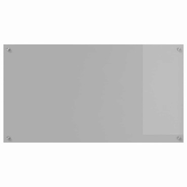 vidaXL Πλάτη κουζίνας 2 τμχ. Ανοιχτό γκρι 110 x 60 cm σκληρυμένο γυαλί