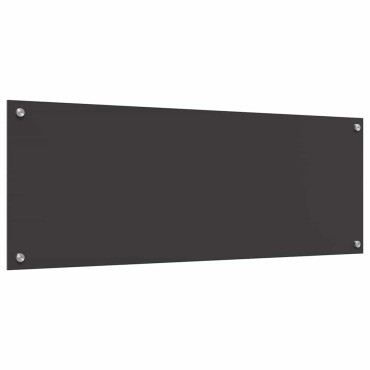 vidaXL Πλάτη κουζίνας 2 τμχ. Σκούρο Γκρι 110 x 40 cm σκληρυμένο γυαλί