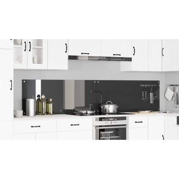 vidaXL Πλάτη κουζίνας 2 τμχ. Σκούρο Γκρι 120 x 50 cm σκληρυμένο γυαλί