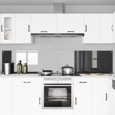 vidaXL Πλάτη κουζίνας 2 τμχ. Σκούρο Γκρι 120 x 50 cm σκληρυμένο γυαλί