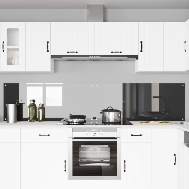 vidaXL Πλάτη κουζίνας 2 τμχ. Σκούρο Γκρι 120 x 50 cm σκληρυμένο γυαλί