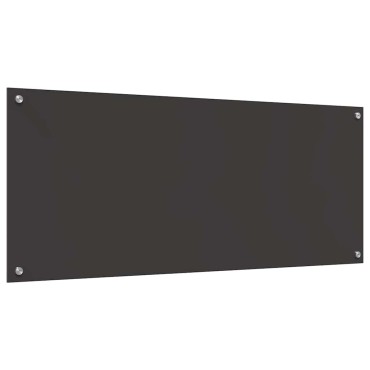 vidaXL Πλάτη κουζίνας 2 τμχ. Σκούρο Γκρι 120 x 50 cm σκληρυμένο γυαλί