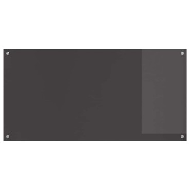 vidaXL Πλάτη κουζίνας 2 τμχ. Σκούρο Γκρι 120 x 60 cm σκληρυμένο γυαλί
