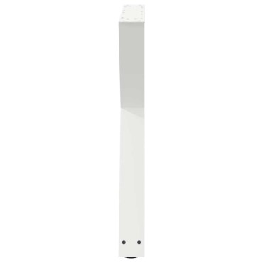 vidaXL Πόδια Τραπεζαρίας 2 τεμ. Λευκά 70x(72-73,3)cm Ατσάλι