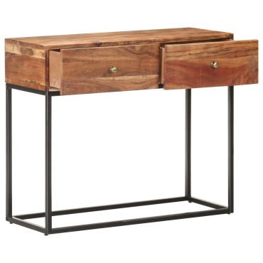 vidaXL Τραπέζι Κονσόλα 90x35x75cm από Ακατέργαστο Ξύλο Ακακίας 1 τεμ.