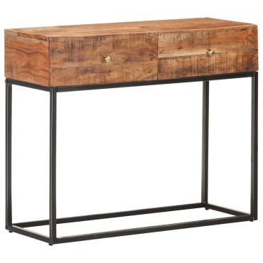 vidaXL Τραπέζι Κονσόλα 90x35x75cm από Ακατέργαστο Ξύλο Ακακίας 1 τεμ.