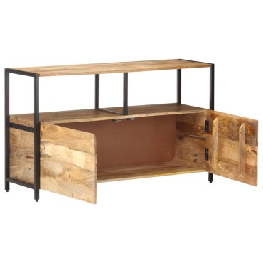 vidaXL Ντουλάπι με Ράφια 110x35x65cm από Μασίφ Ξύλο Μάνγκο 1 τεμ.