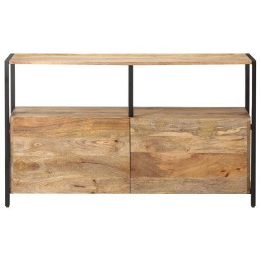 vidaXL Ντουλάπι με Ράφια 110x35x65cm από Μασίφ Ξύλο Μάνγκο 1 τεμ.