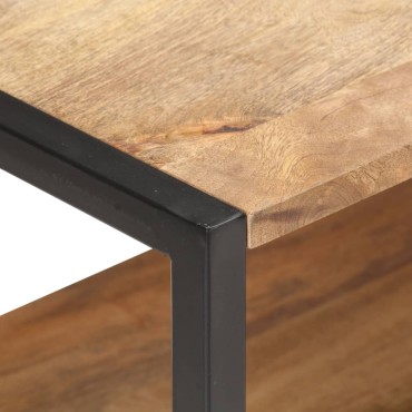 vidaXL Ντουλάπι με Ράφια 110x35x65cm από Μασίφ Ξύλο Μάνγκο 1 τεμ.