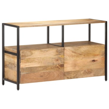 vidaXL Ντουλάπι με Ράφια 110x35x65cm από Μασίφ Ξύλο Μάνγκο 1 τεμ.