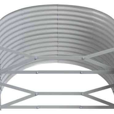 vidaXL Ζαρντινιέρα Καφέ 322x100x68 εκ. Γαλβανισμένος χάλυβας
