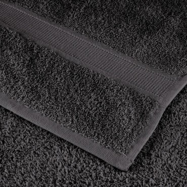 vidaXL Πετσέτες Μπάνιου Premium SOLUND 4 τεμ. Ανθρακί 100x150 εκ. 600 γρ./μ²